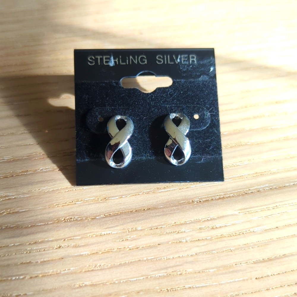 Sterling Silver Infinity Hoop Earrings